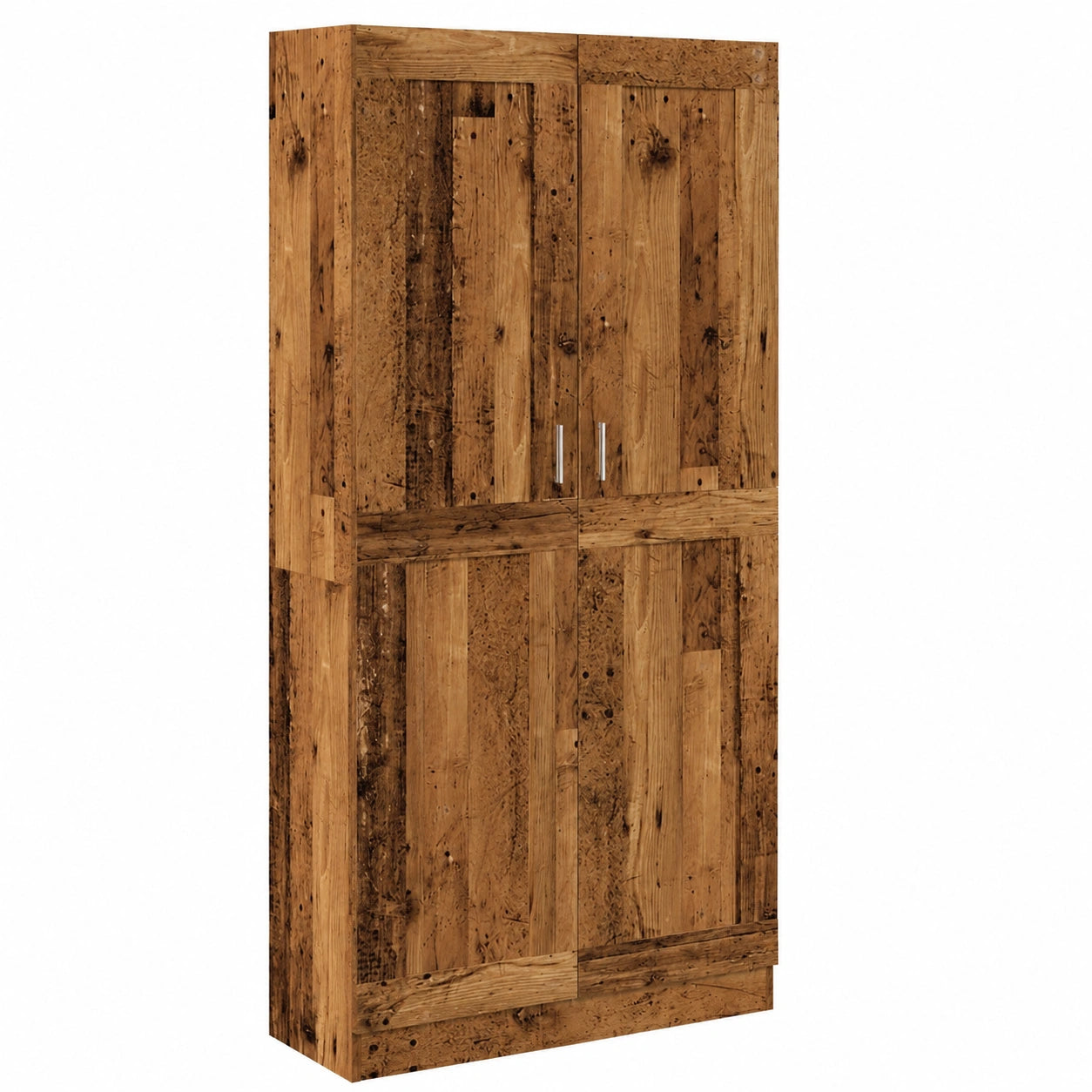 Armadio moderno multiuso effetto legno, 82,5x30,5x185 cm, ideale per soggiorno, corridoio e ufficio, con ante e maniglie eleganti