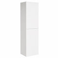 HOMELEN Mobile Porta TV Bianca in Legno, 30,5 x 30 x 110 cm, Stile Scandinavo per Soggiorno e Camera da Letto